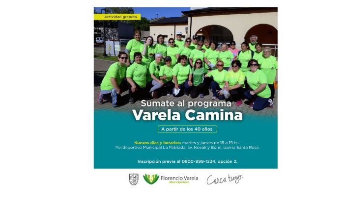 “Varela Camina”: entrenamiento, disciplina y bienestar